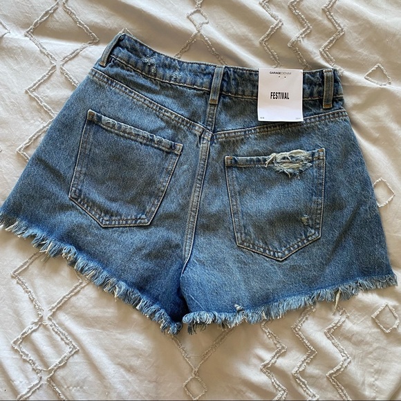 NWT garage denim festival shorts 3 - Picture 5 of 11